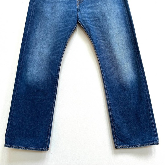 Levi's 501 Original Fit Button Fly Anchor Stretch Straight Jeans, Size 38x32 - Picture 5 of 10